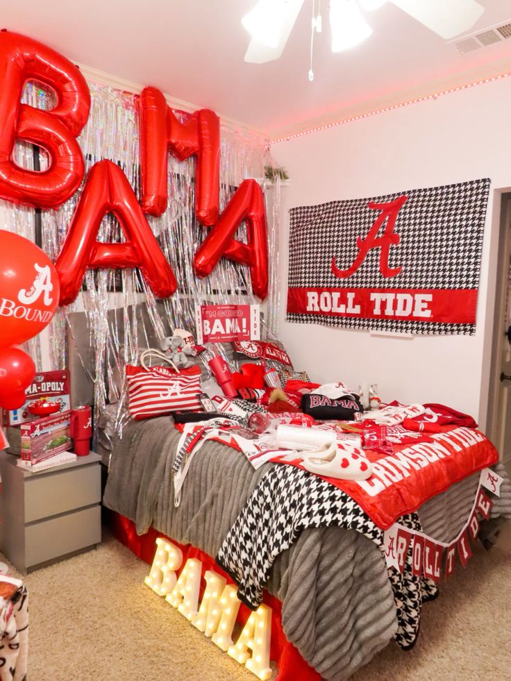 Alabama bed party merchandise display