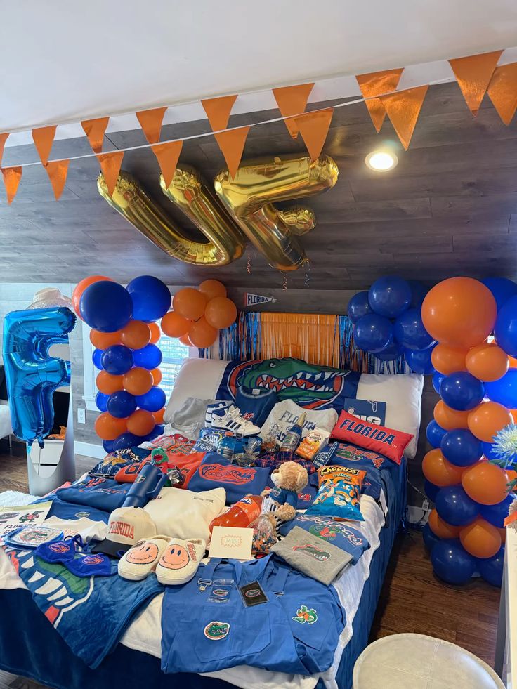 University of Florida bed party celebration