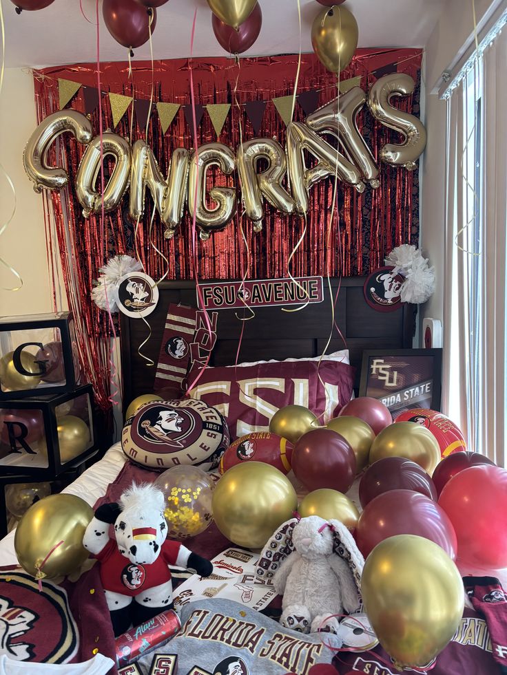 Florida State Seminoles bed party celebration