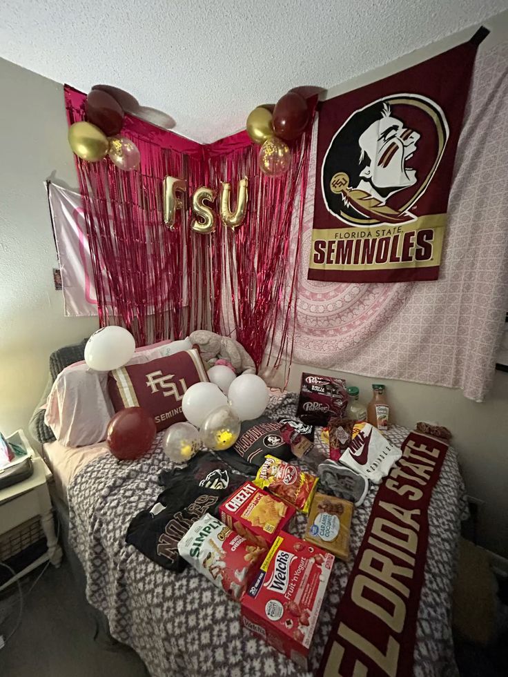 Florida State bed party celebration