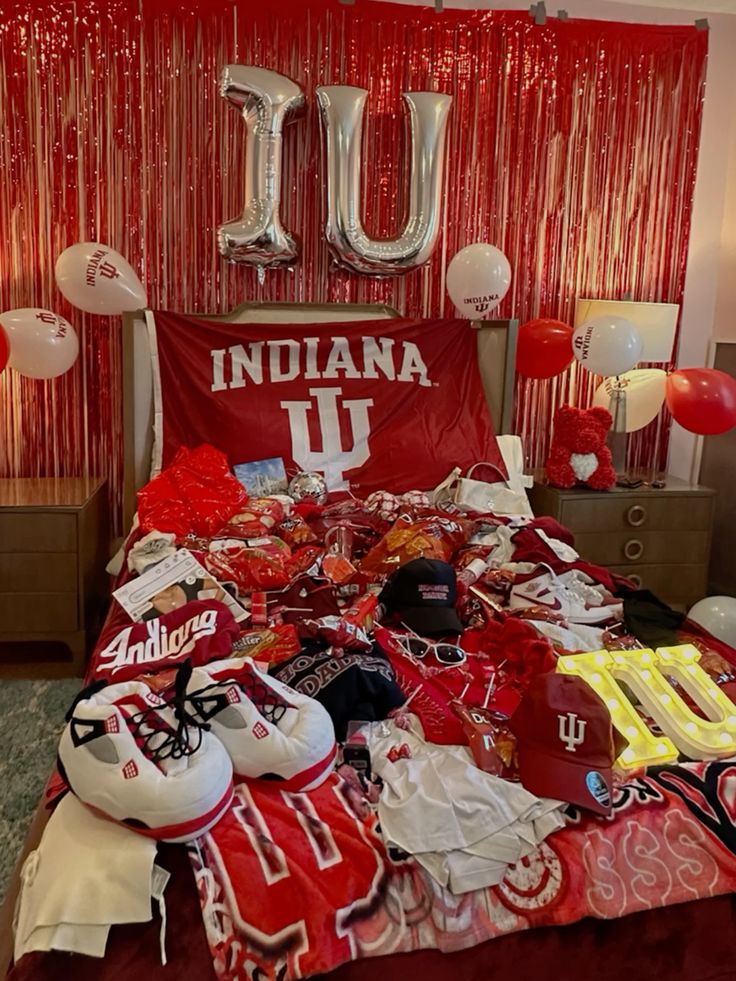 Indiana University bed party celebration