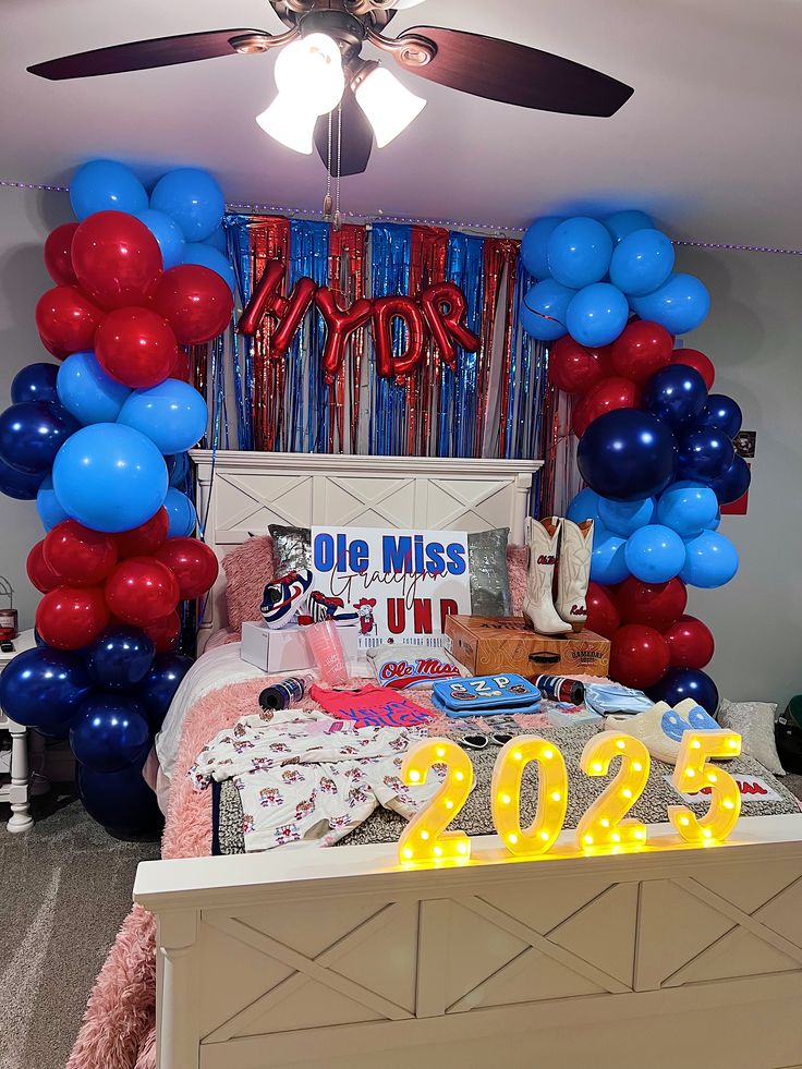 University of Mississippi bed party celebration