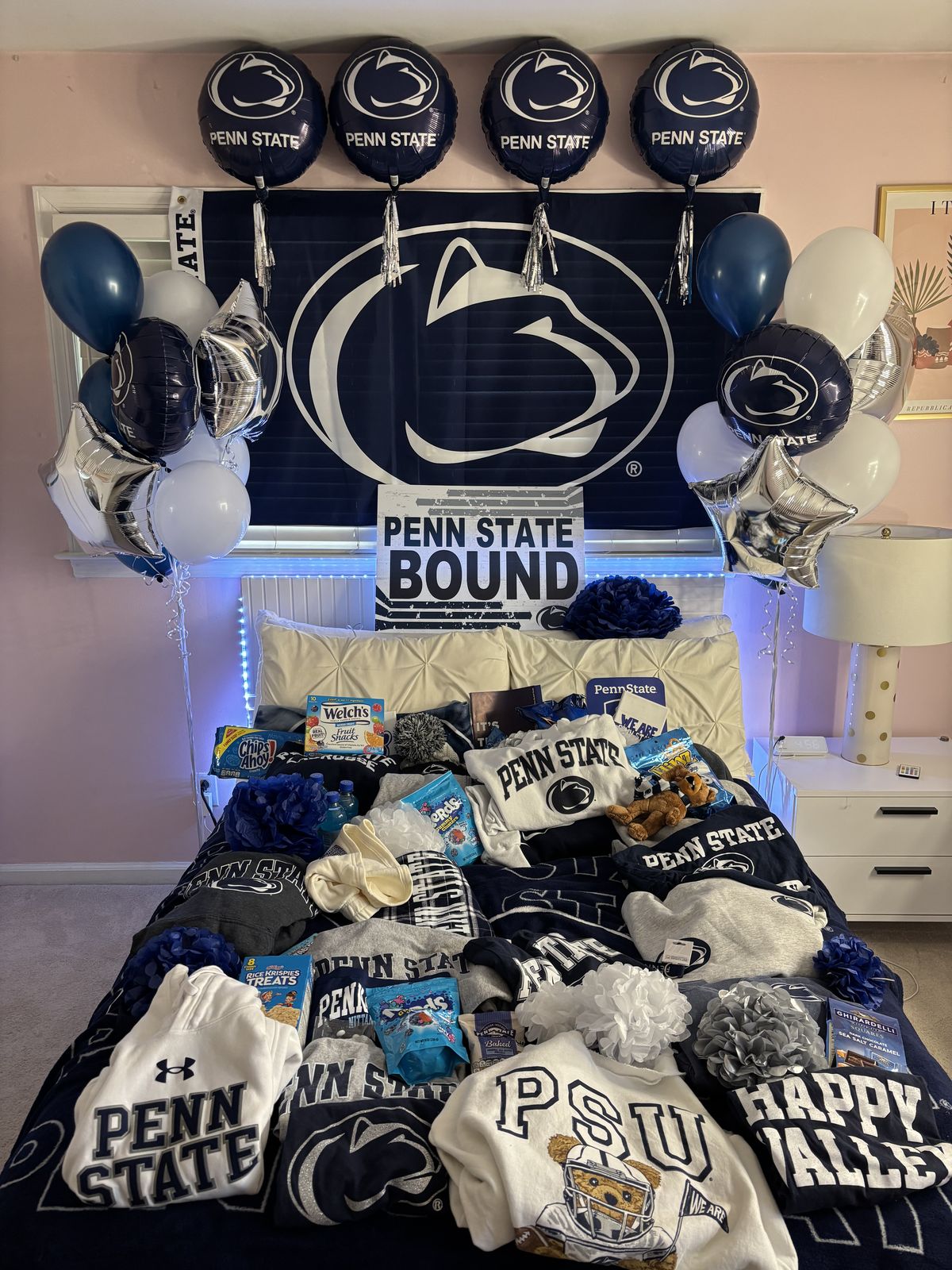 Penn State Nittany Lions bed party celebration