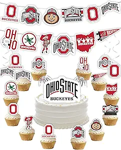 Ohio State Cake Decorations