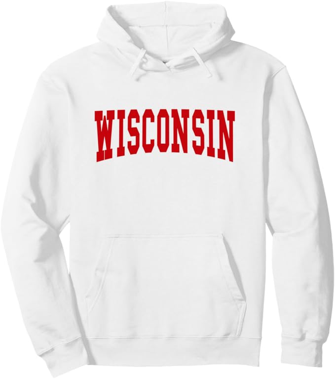 Wisco White Hoodie