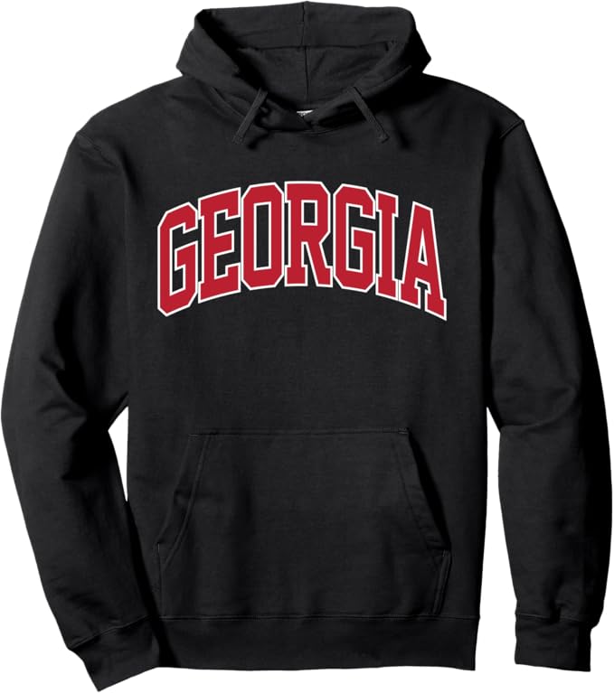 UGA Basic Black Hoodie